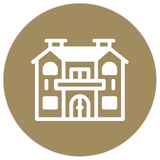 large house representing residential security icon