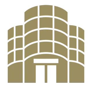 shopping centre graphic in gold